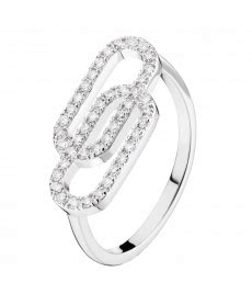 Bague Tandem En Or Blanc Et Diamants So Shocking