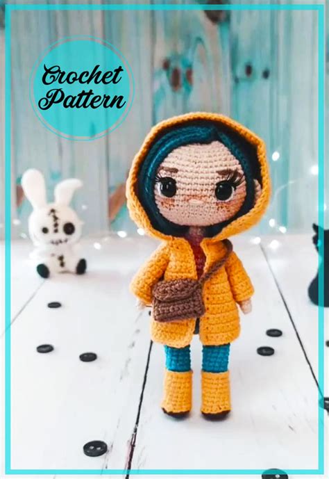 Lovely Crochet Coraline Doll Amigurumi Free Pdf Pattern Amigurumiday