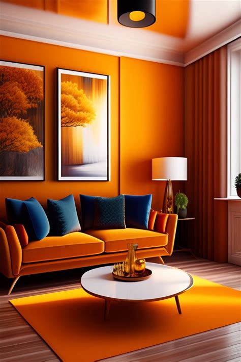 Cozy Living Room Yellow And Orange Color Scheme Wallpaper Living Room Home Interior Design