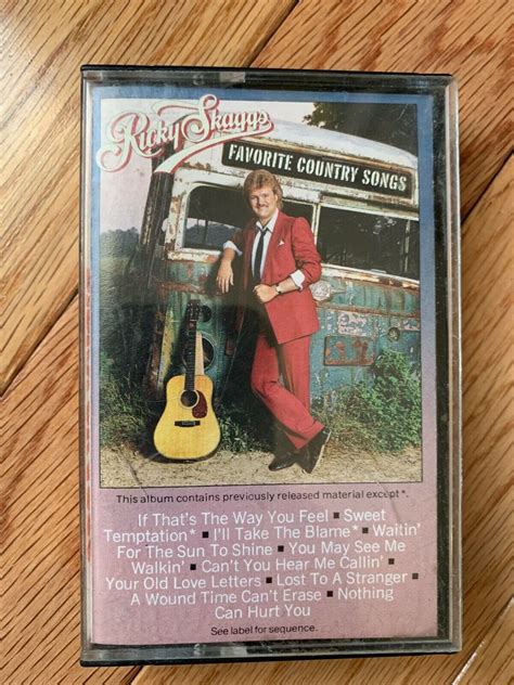 Ricky Skaggs FAVORITE COUNTRY SONGS Country Music Cassette Tape