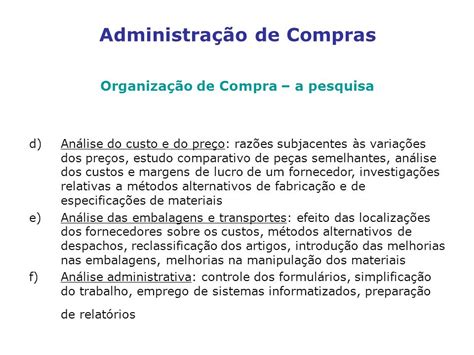 Os Setores Administrativos De Compras E De Relações Humanas - Administração de Compras - ppt carregar