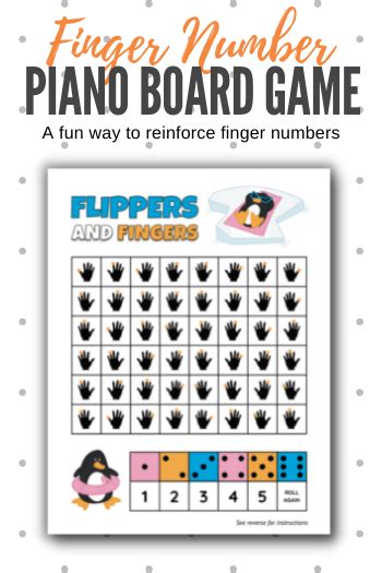 A Free Finger Number Board Game For Primer Piano Students Piano