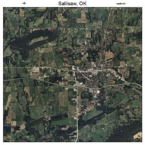 Aerial Photography Map of Sallisaw, OK Oklahoma