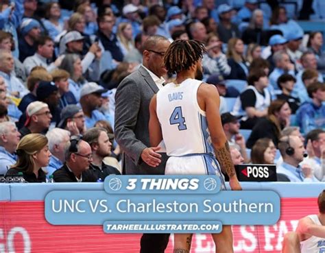 Thi Tv Things From Unc S Win Over Charleston Southern