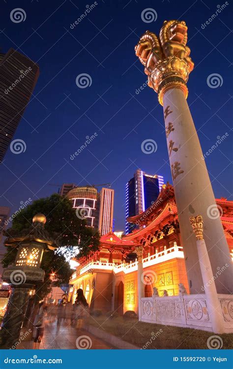 Jing an Temple stock photo. Image of temple, jingan, nanjing - 15592720