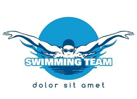 Swimming Team Vector Logo Graphics On Creative Market Clipart Best