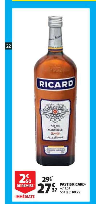 Promo Pastis Ricard Chez Auchan Direct Icatalogue Fr