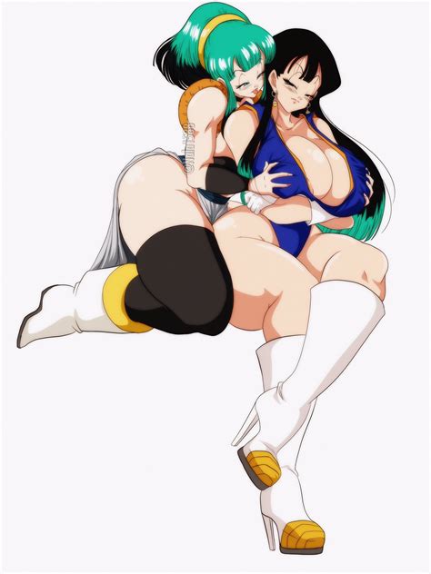 Rule 34 2girls Ass Breast Grab Breasts Bulchi Bulma Briefs Chichi Chulma Cleavage Dragon Ball