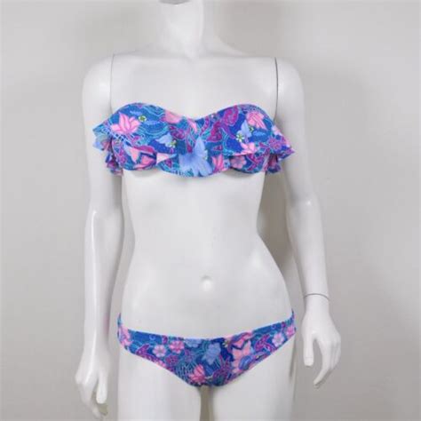 Victoria S Secret The Cheeky Bikini Ruffle Top Swimwear S M Aa Ebay