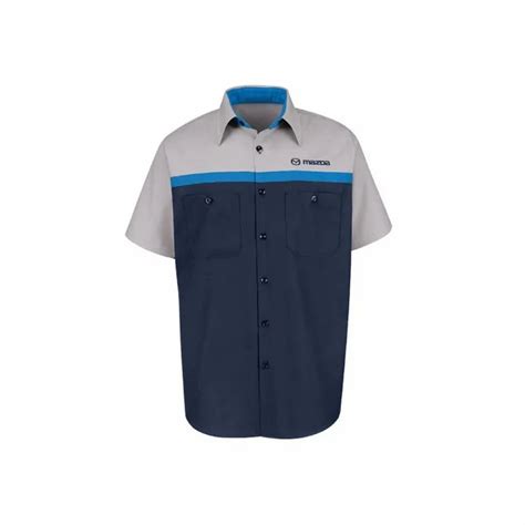 Blue Blended Worker Uniform Shirt, Model Name/Number: MS100 at Rs 475 ...