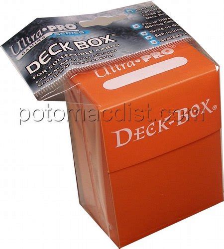 Ultra Pro Deck Box Orange Case 30 Deck Boxes Potomac Distribution