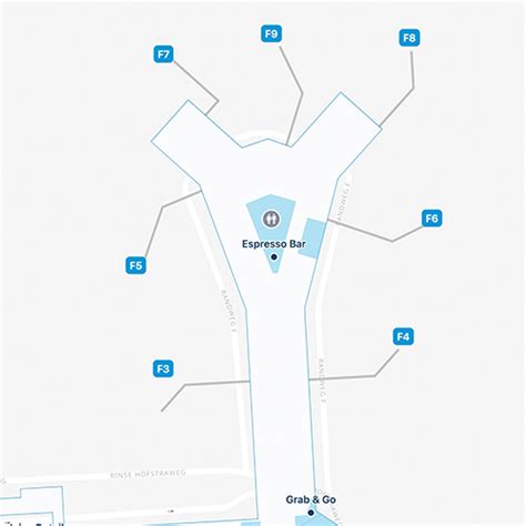 Amsterdam Airport Concourse F Map & Guide