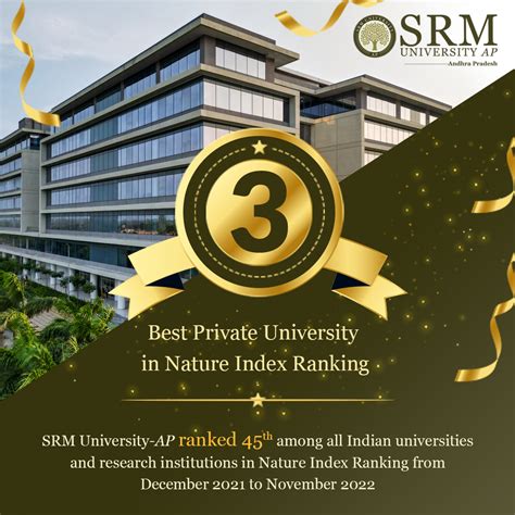 SRM University-AP Ranked India’s Third Best Private University in ...