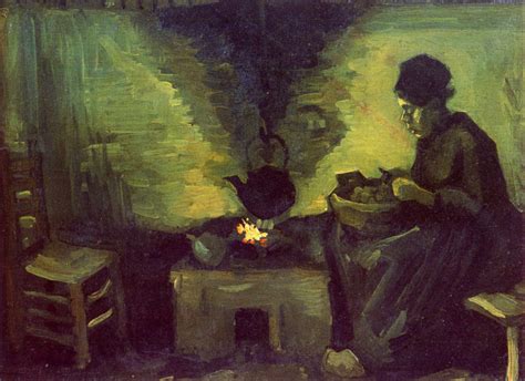 Vincent Van Gogh Contadina Al Focolare 1885 4030 Cm Descrizione