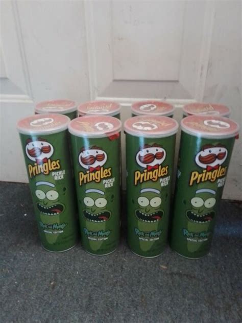 NEW RICK AND MORTY PRINGLES SPECIAL EDITION PICKLE RICK FLAVORED CHIPS ...