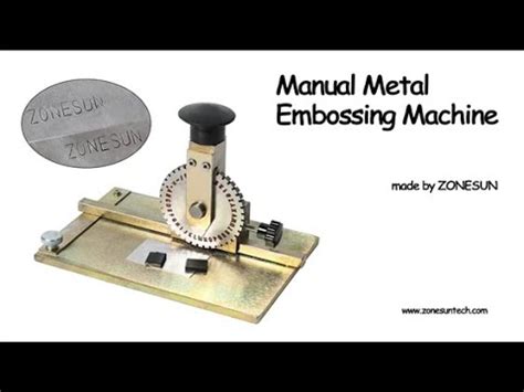 How To Use Manual Metal Stamping Printing Marking Youtube