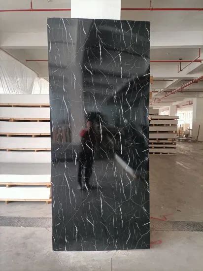 High Quality 4X8 FT PVC UV Marble Sheet Wall Panel Marble Alternative