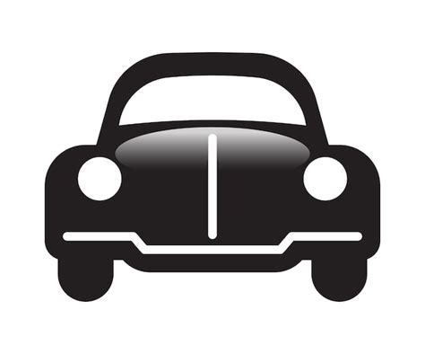 Premium Vector Classic Car Icon Front View Vector Illustration