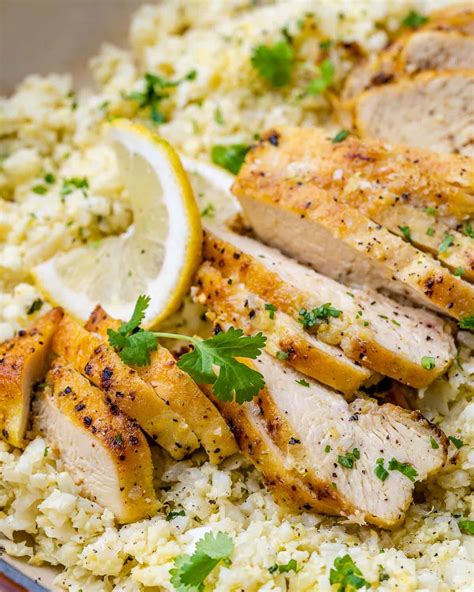 Pan Fried Lemon Garlic Chicken Breast Healthy Fitness Meals