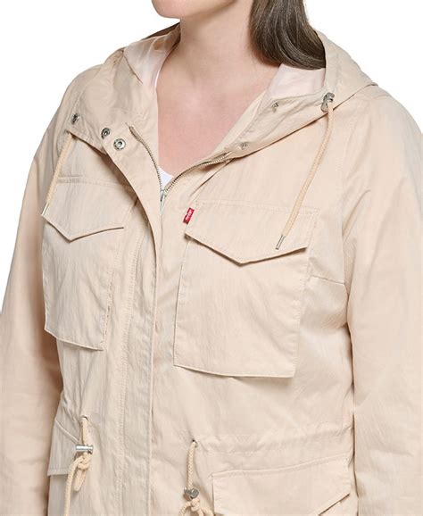 Levis Plus Size Zip Front Long Sleeve Hooded Jacket Macys