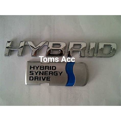 Jual Paket Emblem Logo Toyota Hybrid Camry Corolla Harrier Lexus