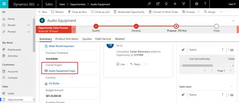 Set References For Source Record And Cloned Record Microsoft Dynamics