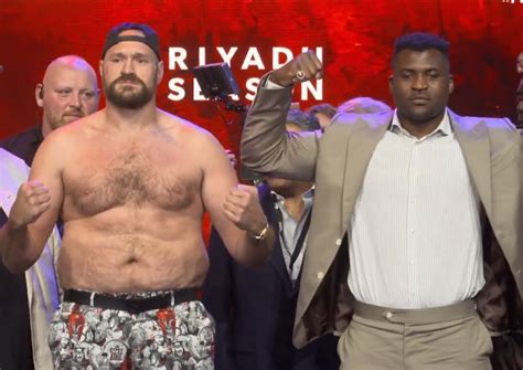 Tyson Fury i Francis Ngannou pierwszy raz twarzą w twarz przed ich