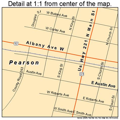 Pearson Georgia Street Map 1359808