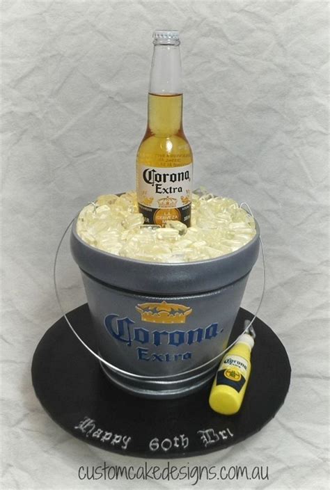 Corona Beer Bucket Cake - Decorated Cake by Custom Cake - CakesDecor