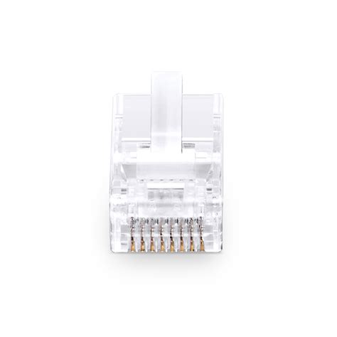 Cat Rj Pass Through Modular Plugs Unshielded Network Connectors For