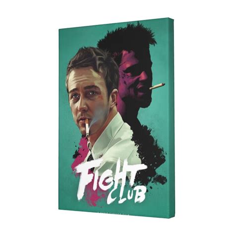 Fight Club Poster, Movie Poster, Fight Club Poster Print, Canvas Art ...