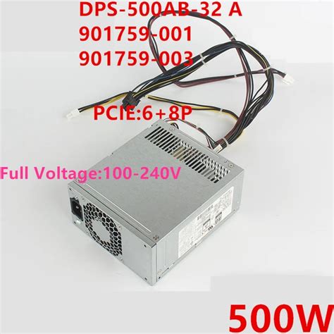 Original Psu For Hp Z2 G4 800 880 G3 G4 Mt 4pin 500w Power Supply Dps 500ab 32 A 901759 003 001