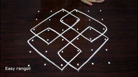 Latest Sikku Kolam Designs With 6 Dots Simple Melika Muggulu Easy