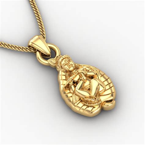 divine baby krishna gold pendant