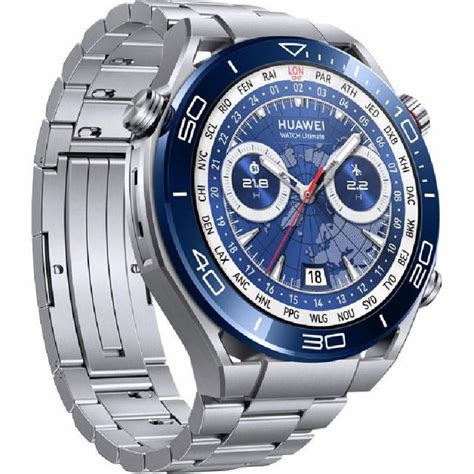 Huawei Watch Ultimate Smartwatch Titanium Strap Mm Voyage Blue