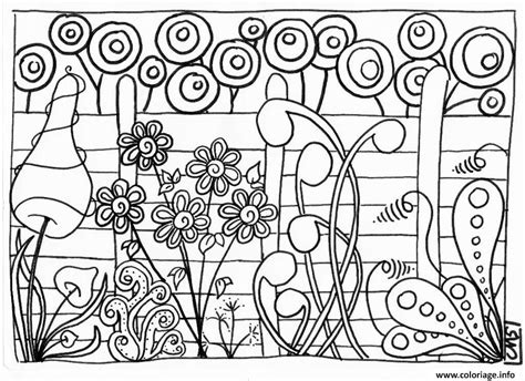 Coloriage Printemps Adulte Fleurs Roses Dessin