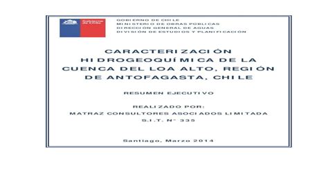 CARACTERIZACIÓN HIDROGEOQUÍMICA DE LA CUENCA DEL Caracterización