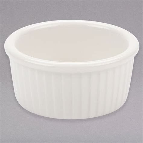 Tuxton BEX 0452 DuraTux 4 5 Oz Ivory American White Fluted China