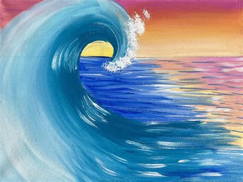 The Wave Painting | Art Of Paint By Numbers