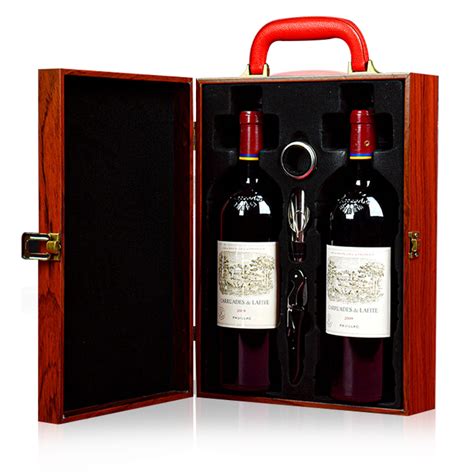 China Sublimable Luxury Double Bottle Wooden Leather Wine Boxes Wine