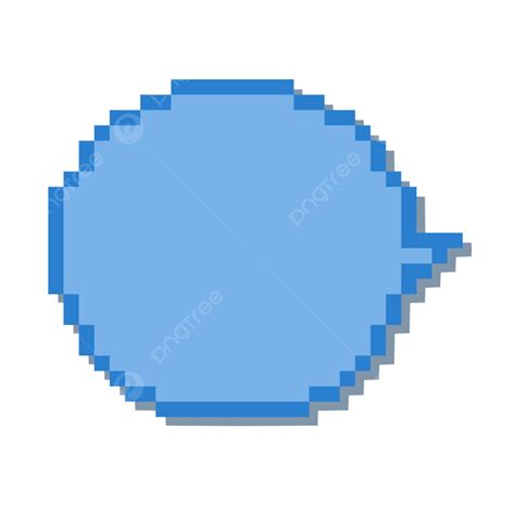 Blue Stereo Clipart Png Images Blue Stereo Pixel Art Text Box Dialog