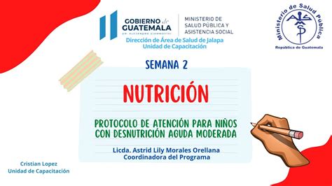 Nutrici N Semana Protocolo De Atenci N Para Ni Os Con Desnutrici N