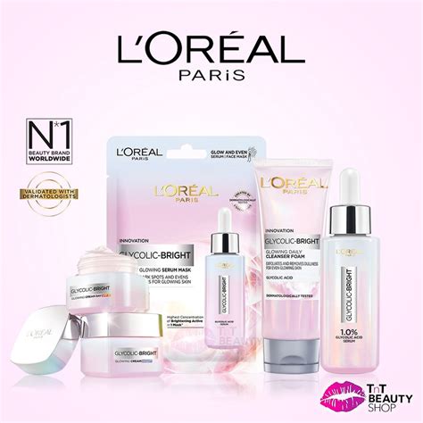 Jual L Oreal Paris Glycolic Bright Glowing Series Day Night Cream