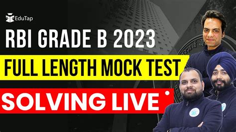 Rbi Grade B Full Length Mock Test Rbi Grade B 2023 Test Series Rbi