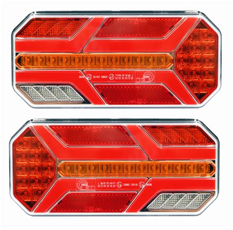 2x Lampa Zespolona Tylna LED Dynamiczny Kier NEON L1885 L1886 Skrzynki