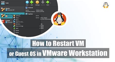 How To Restart Vm Or Guest Os In Vmware Workstation Linux Genie