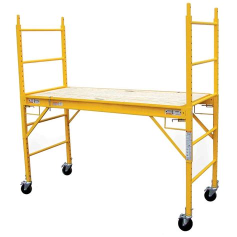 Werner Ft Steel Rolling Scaffold Lb Load Capacity Srs The