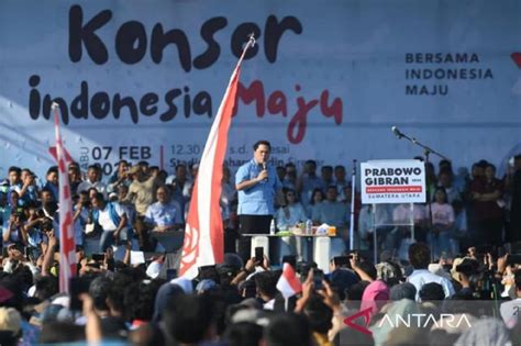 Kampanye Prabowo Gibran Di Sumut Erick Thohir Minta Menang Satu