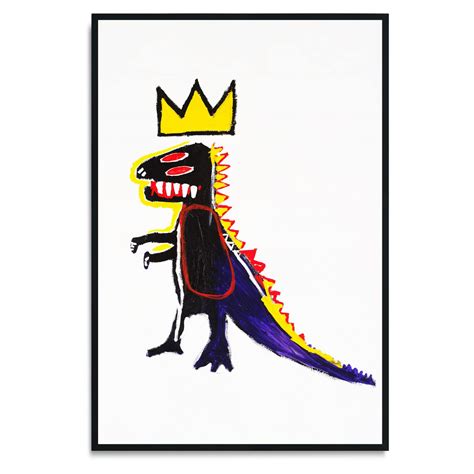 Buy Jean-michel Basquiat Canvas Wall Art - Basquiat Dinosaur Print Basquiat Jean Michel Basquiat ...