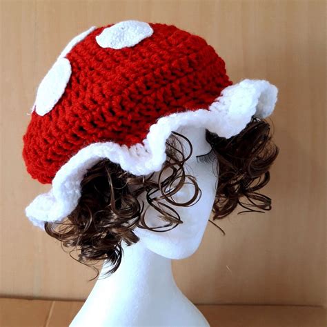 Crochet Mushroom Hat Cogumelo De Crochê Crochê Bonito Tutorial De